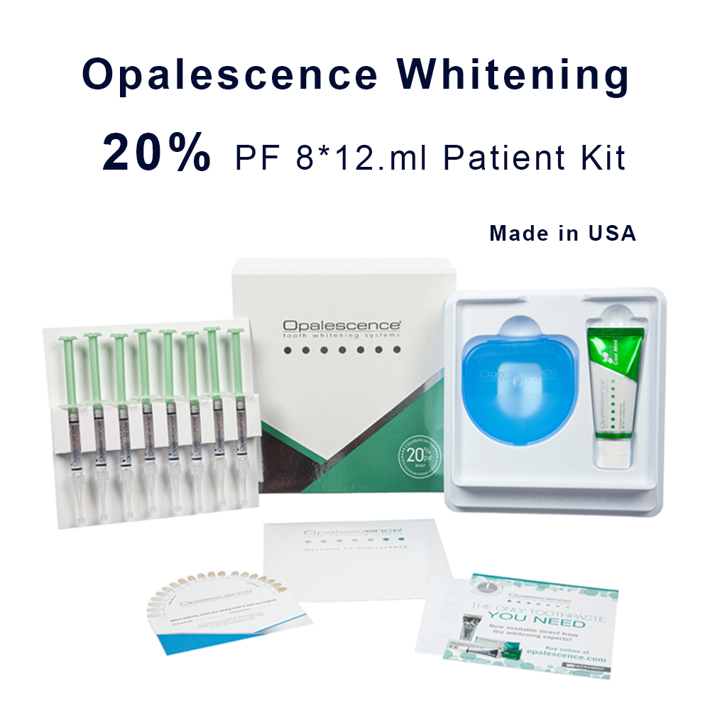 Teeth Whitening Kit - 家庭用UV患者セット,プロの衛生機器,紫外線,16%,歯科材料,20% pf 20, 16ゲルキット,8x1.2ml