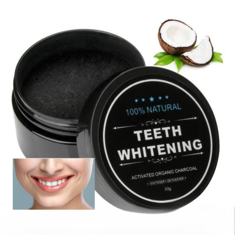 Teeth Whitening Pens - 1 ボックス活性炭歯ホワイトニングパウダー、木炭歯クリーニングパウダー、ココナッツシェル活性炭パウダークラシック