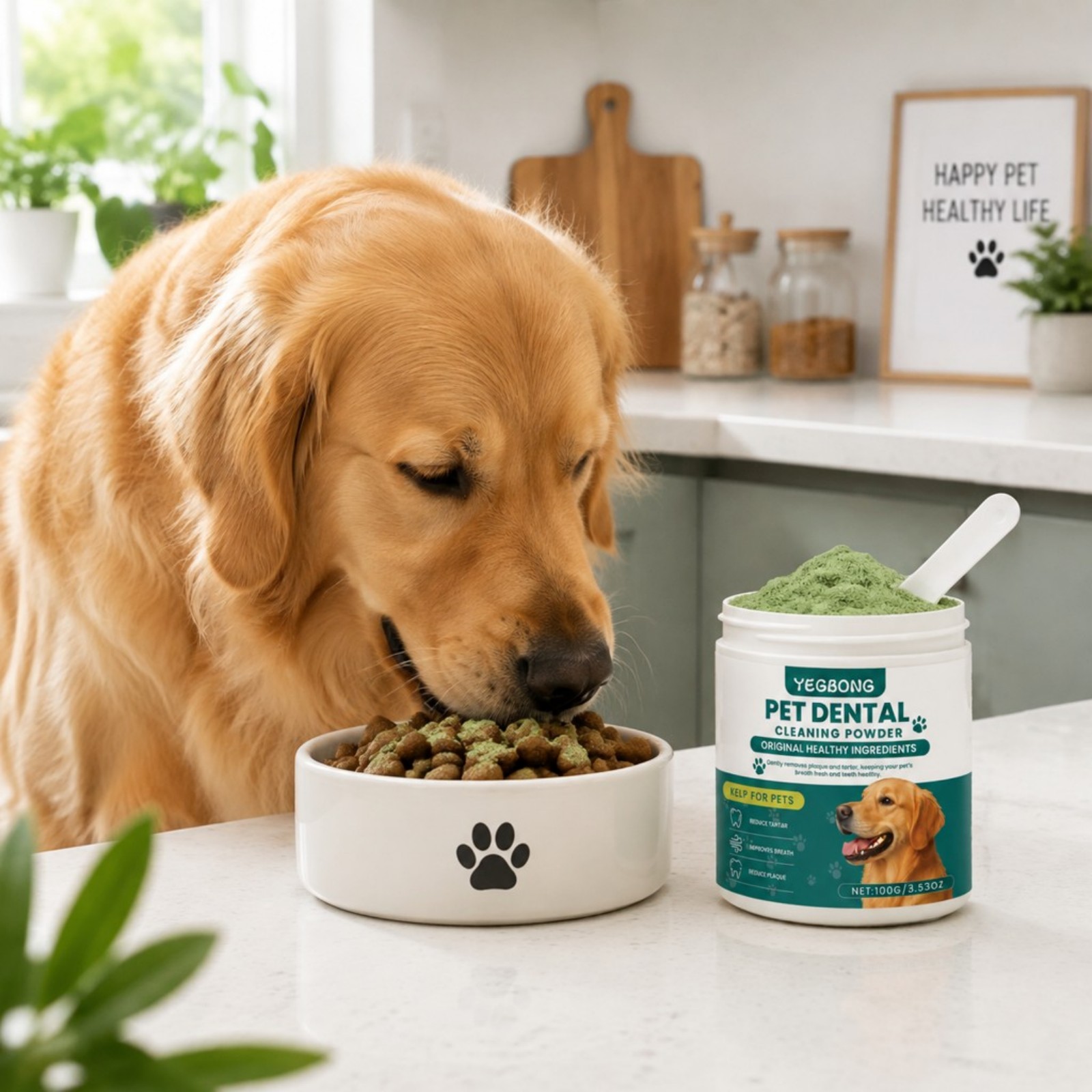 犬用歯磨きパウダー ベーキングソーダ配合 口腔ケア 口臭予防 - Teeth Whitening Mouthwash のレビューと価格