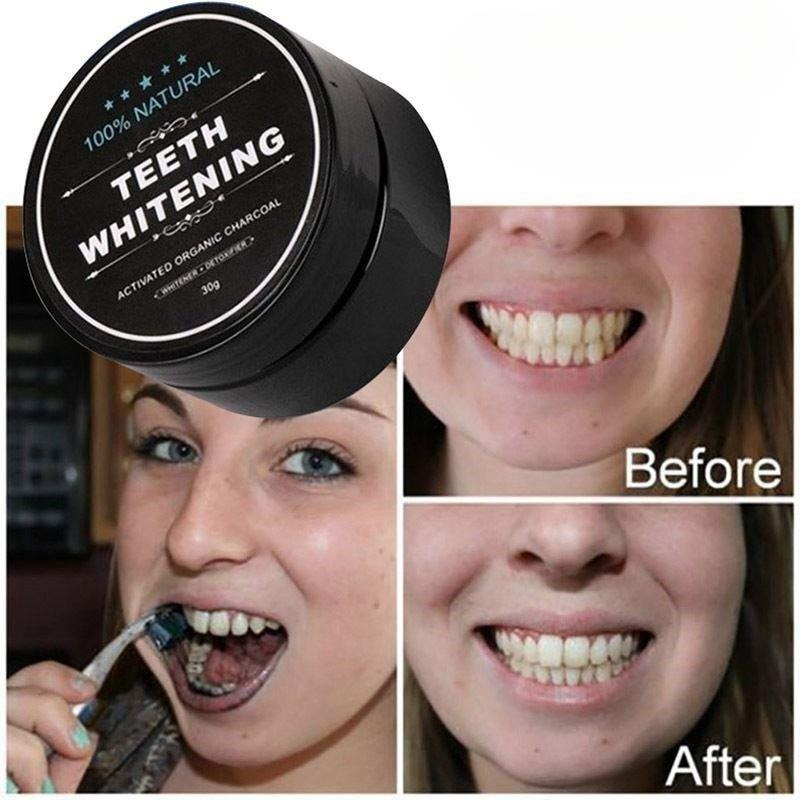 1 ボックス活性炭歯ホワイトニングパウダー、木炭歯クリーニン - Teeth Whitening Pens のレビューと価格