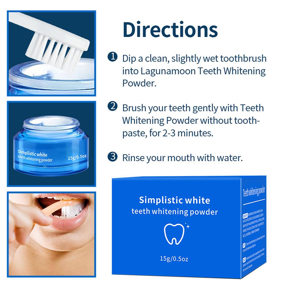 15gのエナメル質に優しい歯のホワイトニングパウダー。歯のケ - Teeth Whitening Near Me のレビューと価格